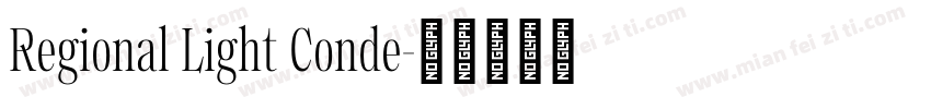 Regional Light Conde字体转换